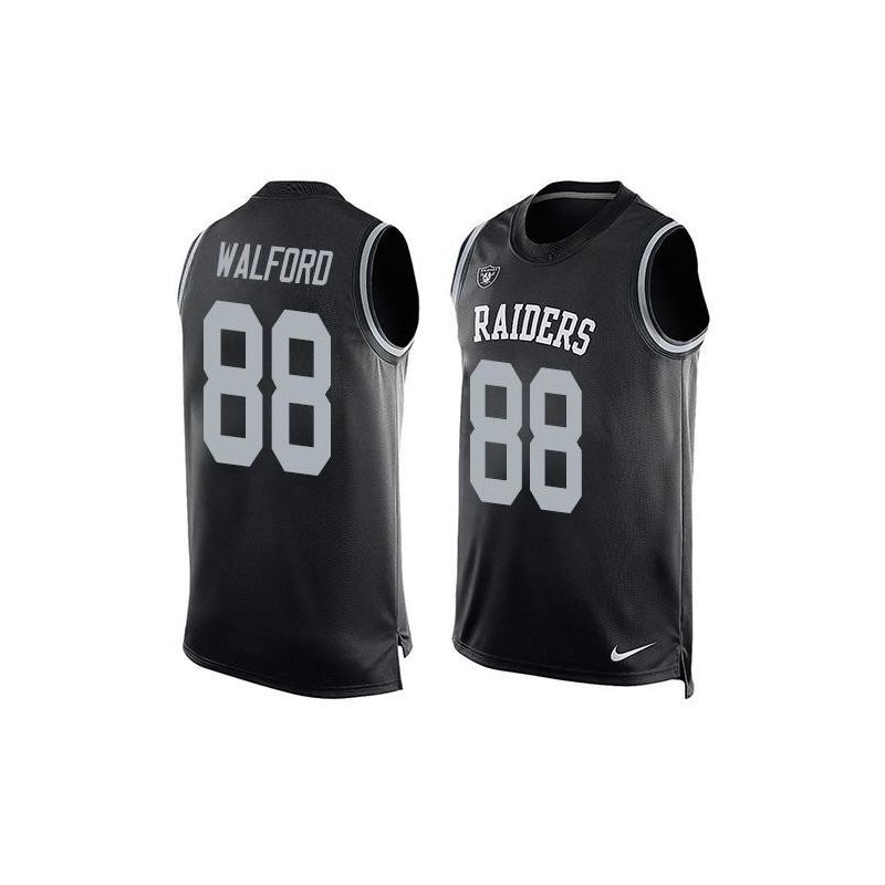 Cheap Clive Walford Raiders Tank Top From China Black #88
