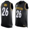 Cheap LeVeon Bell Steelers Tank Top From China Black #26