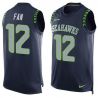 Cheap 12th Fan Seahawks Tank Top From China Blue #12