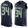 Cheap Thomas Rawls Seahawks Tank Top From China Blue #34