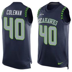 Cheap Derrick Coleman Seahawks Tank Top From China Blue #40