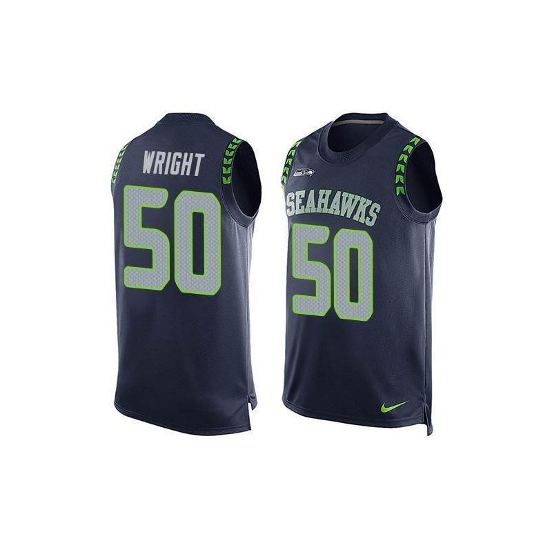 Cheap KJ Wright Seahawks Tank Top From China Blue #50