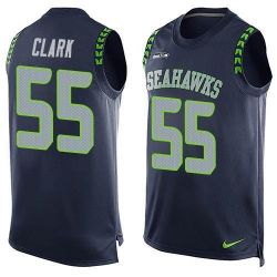 Cheap Frank Clark Seahawks Tank Top From China Blue #55