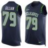 Cheap Garry Gilliam Seahawks Tank Top From China Blue #79