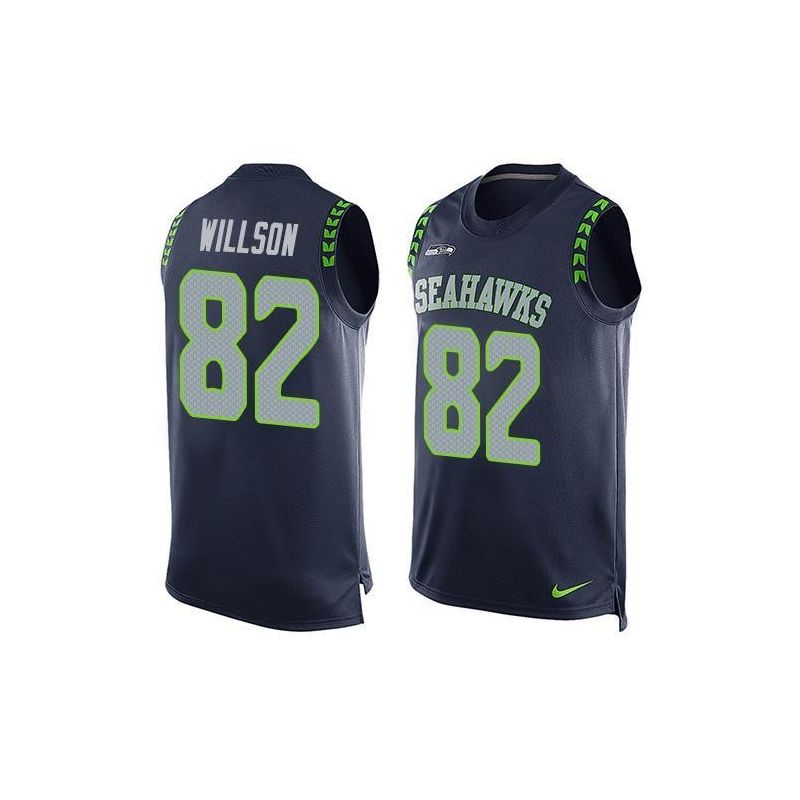 Cheap Luke Willson Seahawks Tank Top From China Blue #82