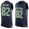 Cheap Luke Willson Seahawks Tank Top From China Blue #82