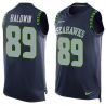 Cheap Doug Baldwin Seahawks Tank Top From China Blue #89