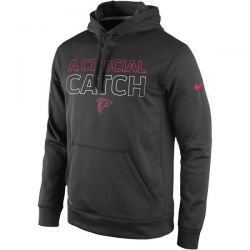 Cheap Atlanta Falcons Hoodie From China Charcoal KO Breast Cancer Awareness Performance