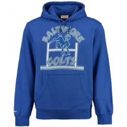 Cheap Baltimore Colts Hoodie From China Royal Blue Mitchell & Ness Retro