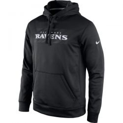 Cheap Baltimore Ravens Hoodie From China Black KO Speed Wordmark Performance