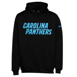 Cheap Carolina Panthers Hoodie From China Black KO Wordmark