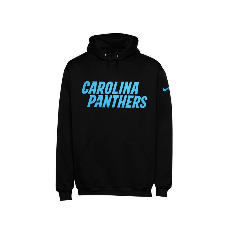 Cheap Carolina Panthers Hoodie From China Black KO Wordmark