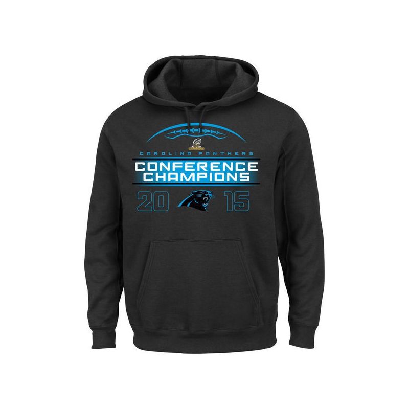 Cheap Carolina Panthers Hoodie From China Black 2015 NFC Conference Champions Supreme Ruler VIII