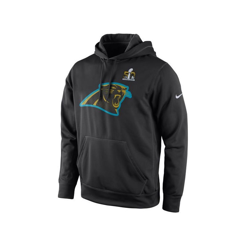 Cheap Carolina Panthers Hoodie From China Black Super Bowl 50 Bound Team Travel Performance