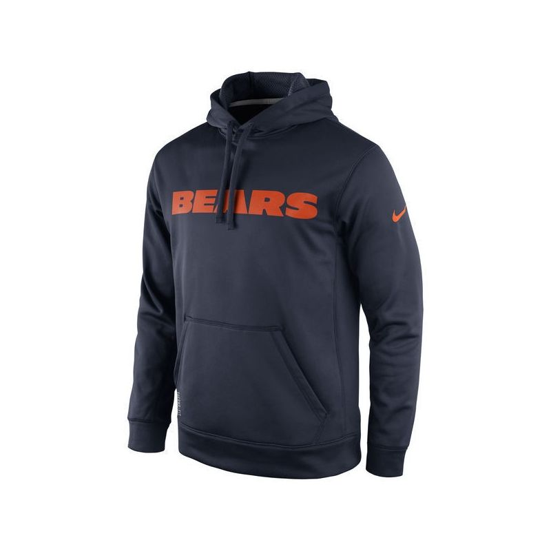 Cheap Chicago Bears Hoodie From China Navy KO Wordmark Performance
