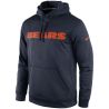 Cheap Chicago Bears Hoodie From China Navy KO Wordmark Performance