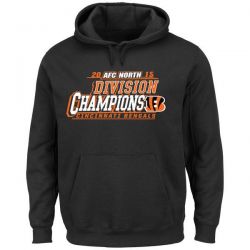 Cheap Cincinnati Bengals Hoodie From China Black 2015 AFC North Division Champions