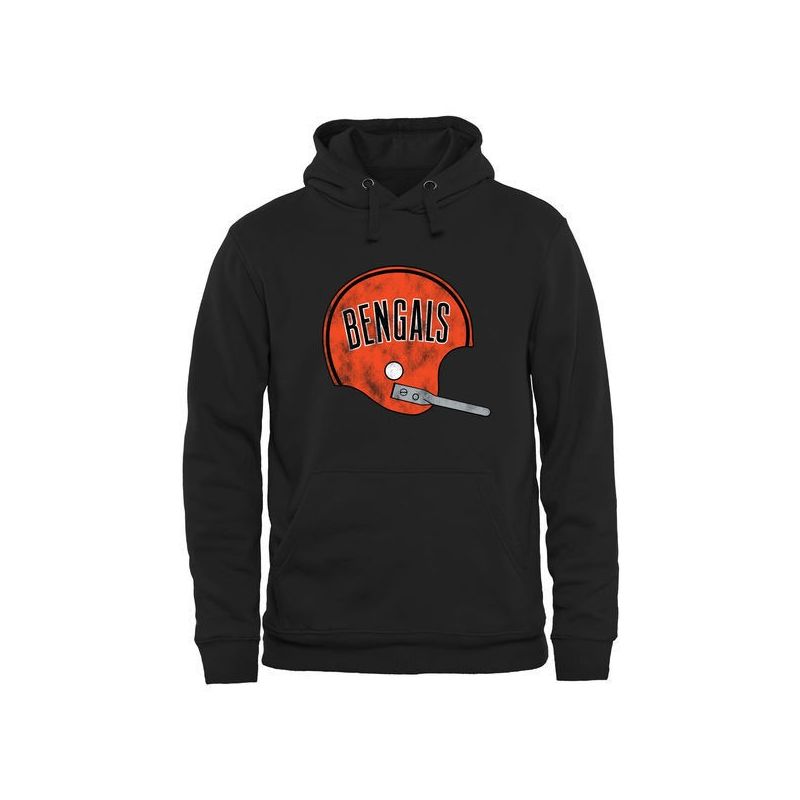 Cheap Cincinnati Bengals Hoodie From China Black Pro Line Throwback Logo