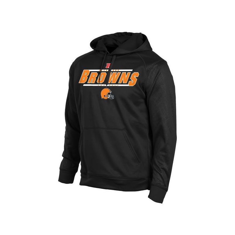 Cheap Cleveland Browns Hoodie From China Black Historic Logo Majestic Synthetic