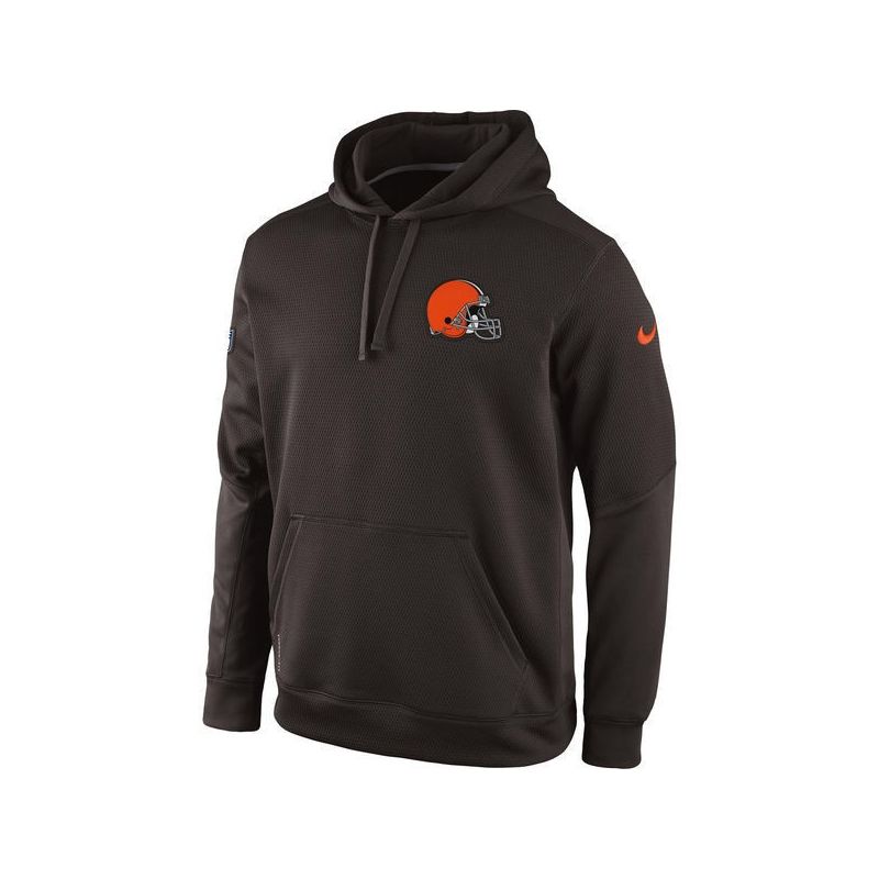 Cheap Cleveland Browns Hoodie From China Brown Historic Logo KO Chain Fleece