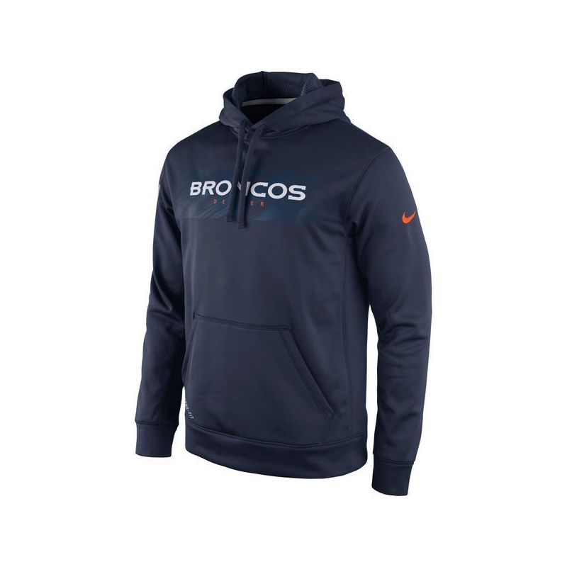 Cheap Denver Broncos Hoodie From China Navy KO Speed Wordmark Performance