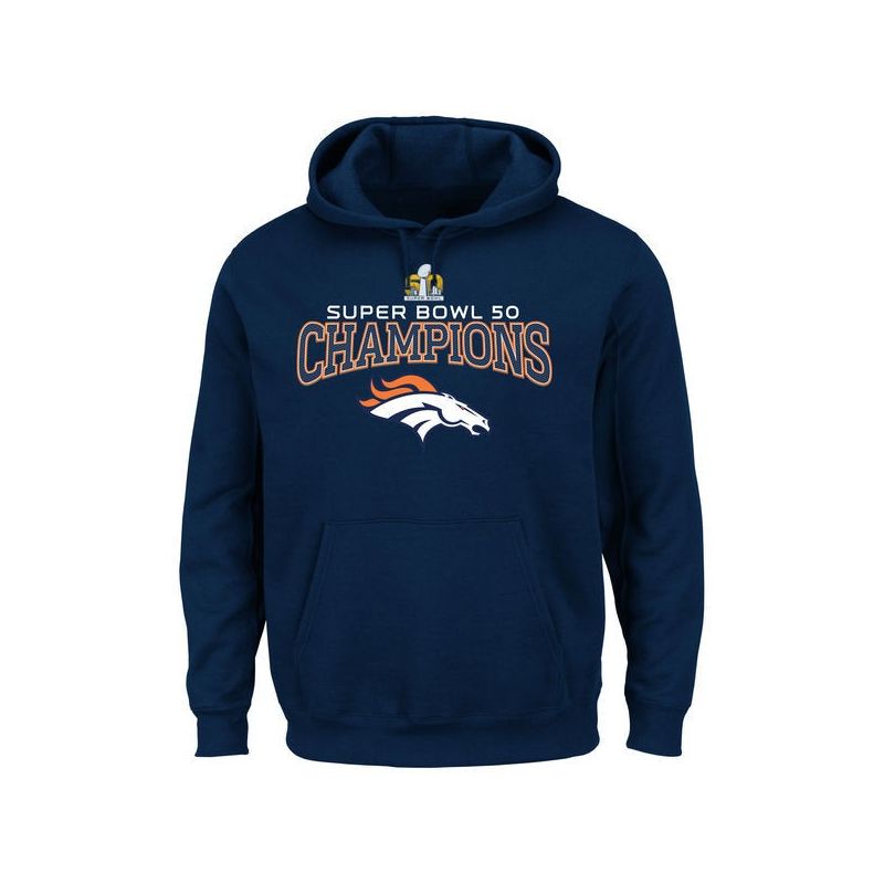 Cheap Denver Broncos Hoodie From China Navy Super Bowl 50 Champions Choice VIII