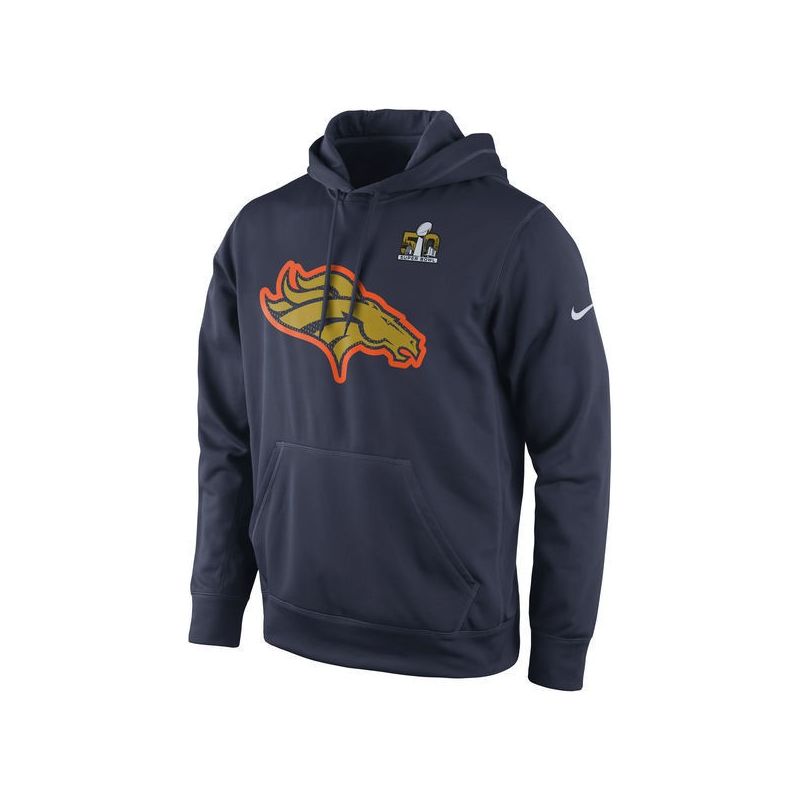 Cheap Denver Broncos Hoodie From China Navy Super Bowl 50 Bound Team Travel Performance