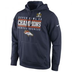Cheap Denver Broncos Hoodie From China Navy Super Bowl 50 Champions Celebration Performance