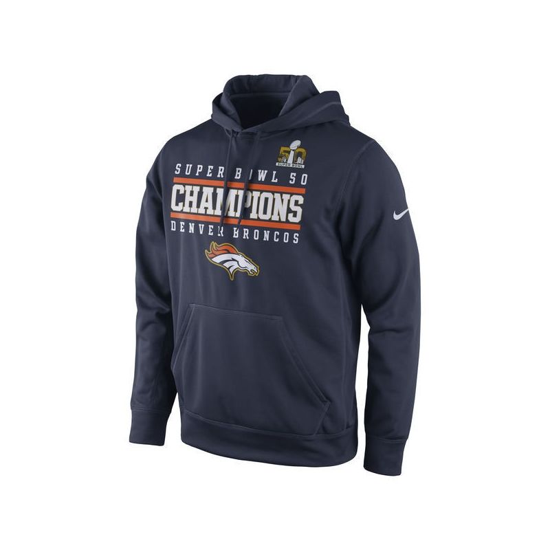 Cheap Denver Broncos Hoodie From China Navy Super Bowl 50 Champions Celebration Performance