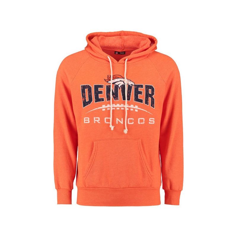 Cheap Denver Broncos Hoodie From China Orange First Down Tri-Blend