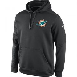 Cheap Miami Dolphins Hoodie From China Charcoal KO Chain Fleece Performance