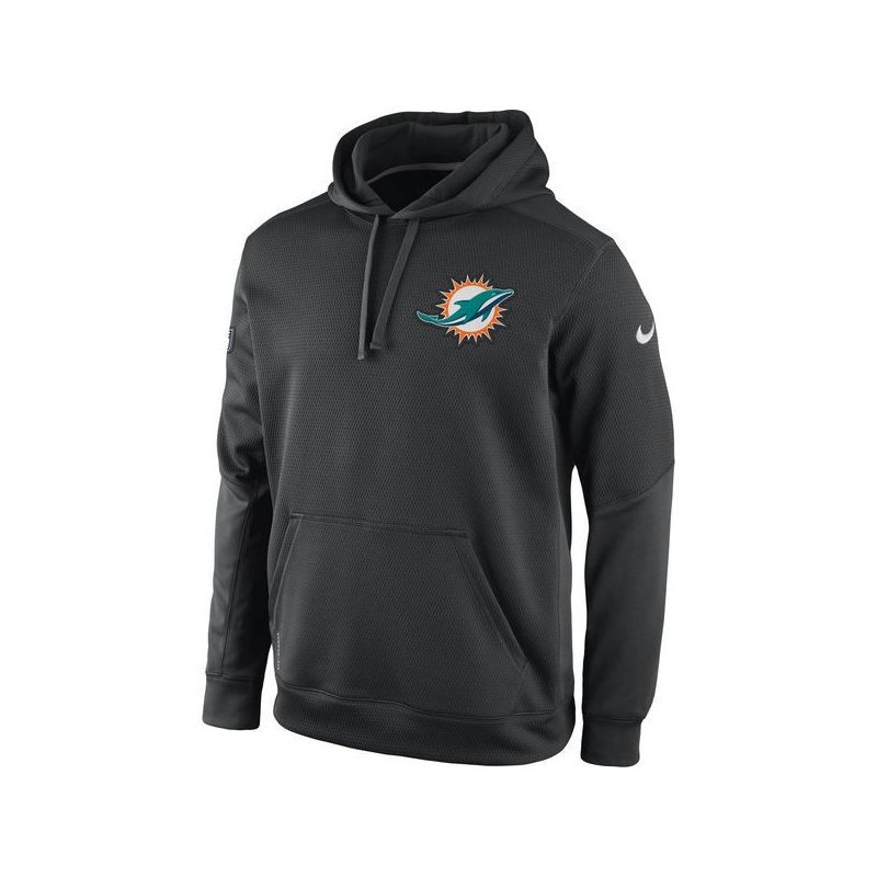 Cheap Miami Dolphins Hoodie From China Charcoal KO Chain Fleece Performance
