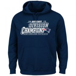 Cheap Patriots Hoodie From China Navy 2015 AFC East Division Champions