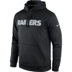 Cheap Oakland Raiders Hoodie From China Black Black KO Wordmark Performance