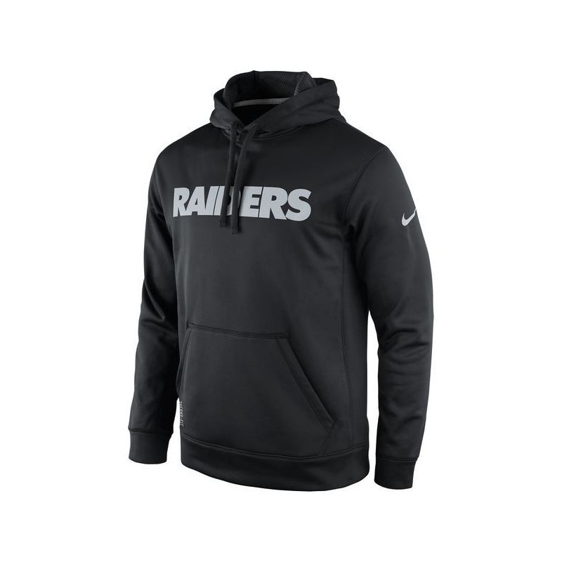 Cheap Oakland Raiders Hoodie From China Black Black KO Wordmark Performance