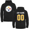 Cheap Pittsburgh Steelers Hoodie From China Black Custom Name & Number Logo