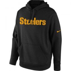 Cheap Pittsburgh Steelers Hoodie From China Black KO Wordmark Performance