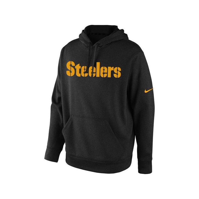 Cheap Pittsburgh Steelers Hoodie From China Black KO Wordmark Performance