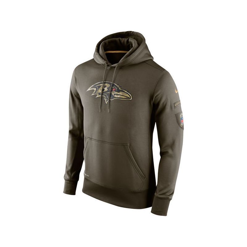 Cheap Baltimore Ravens Hoodie From China Olive Salute TO Service