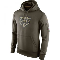 Cheap Chicago Bears Hoodie From China Olive Salute TO Service