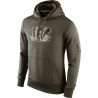 Cheap Cincinnati Bengals Hoodie From China Olive Salute TO Service