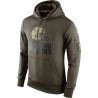 Cheap Cleveland Browns Hoodie From China Olive Salute TO Service