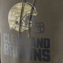 Cheap Cleveland Browns Hoodie From China Olive Salute TO Service