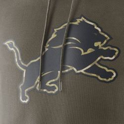 Cheap Detroit Lions Hoodie From China Olive Salute TO Service