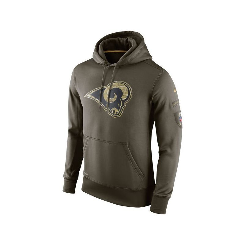 Cheap Rams Hoodie From China Olive Salute TO Service