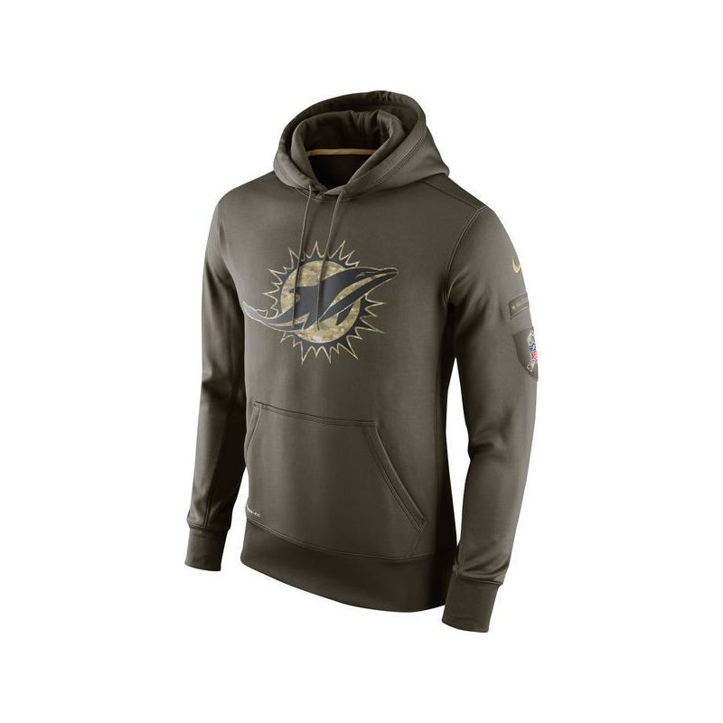 Cheap Miami Dolphins Hoodie From China Olive Salute TO Service