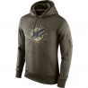 Cheap Miami Dolphins Hoodie From China Olive Salute TO Service
