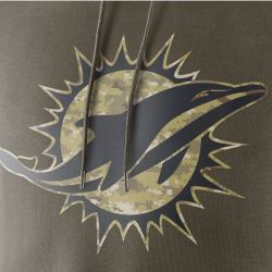 Cheap Miami Dolphins Hoodie From China Olive Salute TO Service