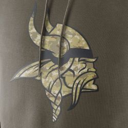 Cheap Minnesota Vikings Hoodie From China Olive Salute TO Service