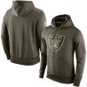 Cheap Oakland Raiders Hoodie From China Olive Salute TO Service